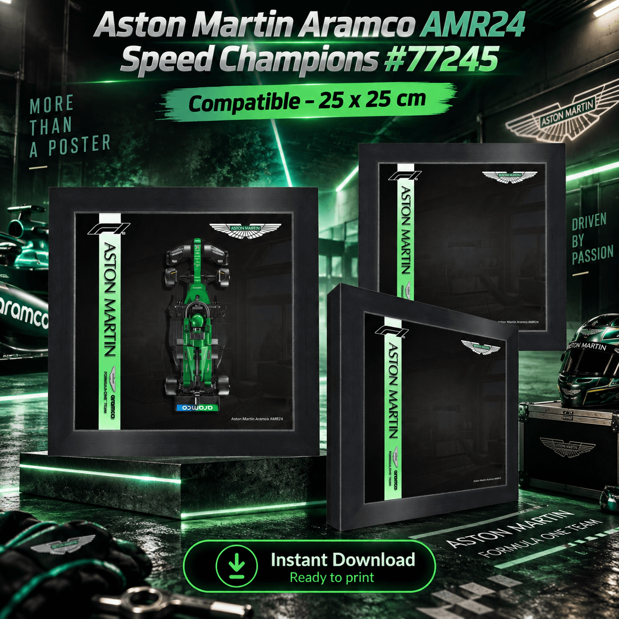 Aston Martin Aramco AMR24 Poster for Speed Champions #77245