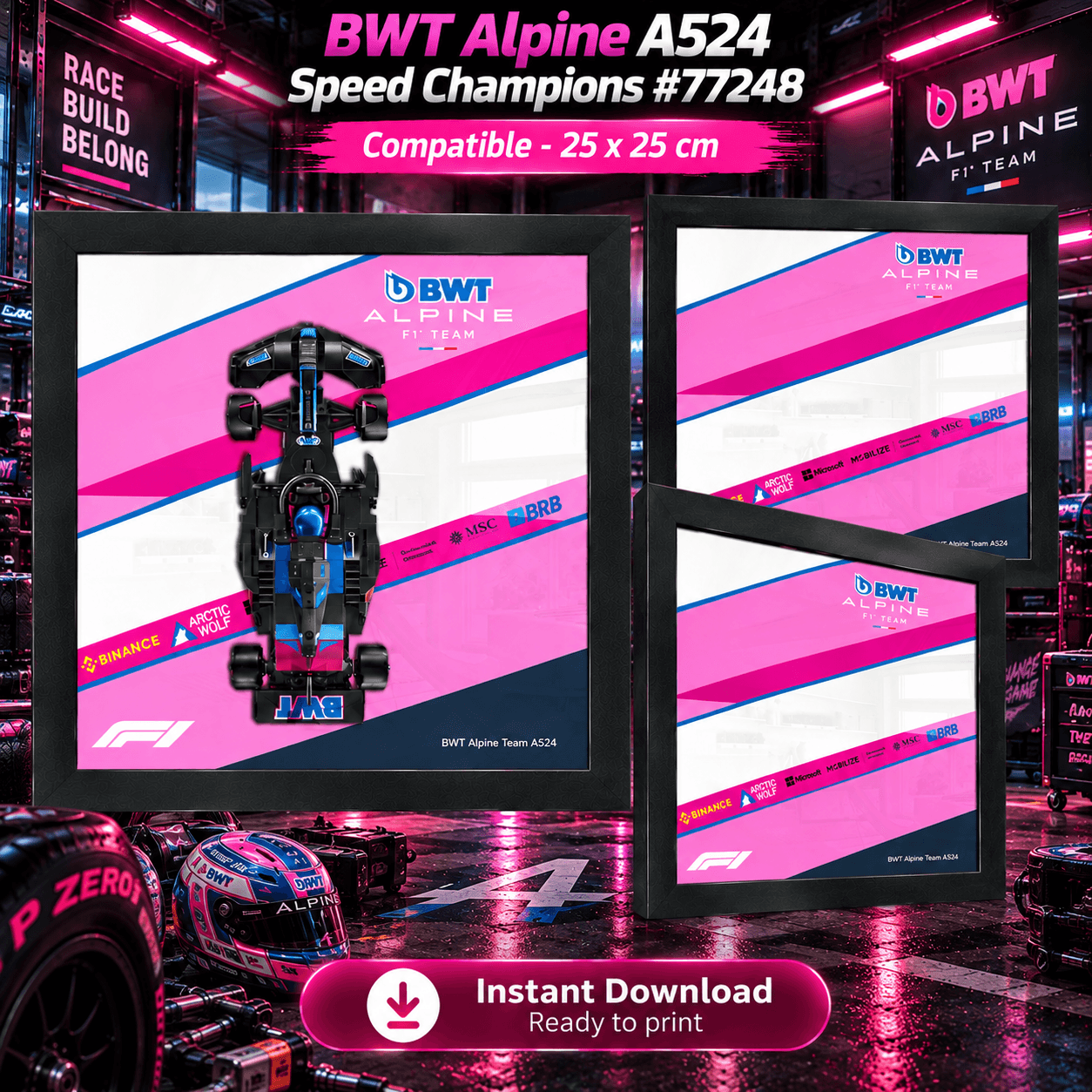 BWT Alpine A524 Poster for Speed Champions #77248