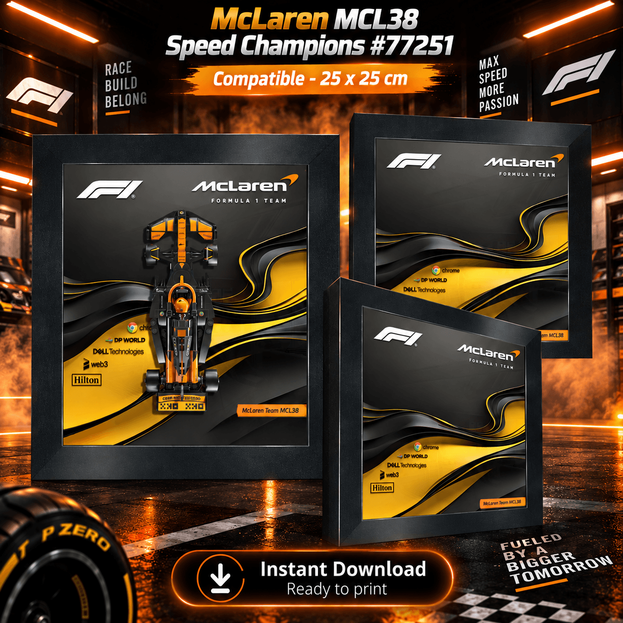 McLaren MCL38 Poster for Speed Champions #77251