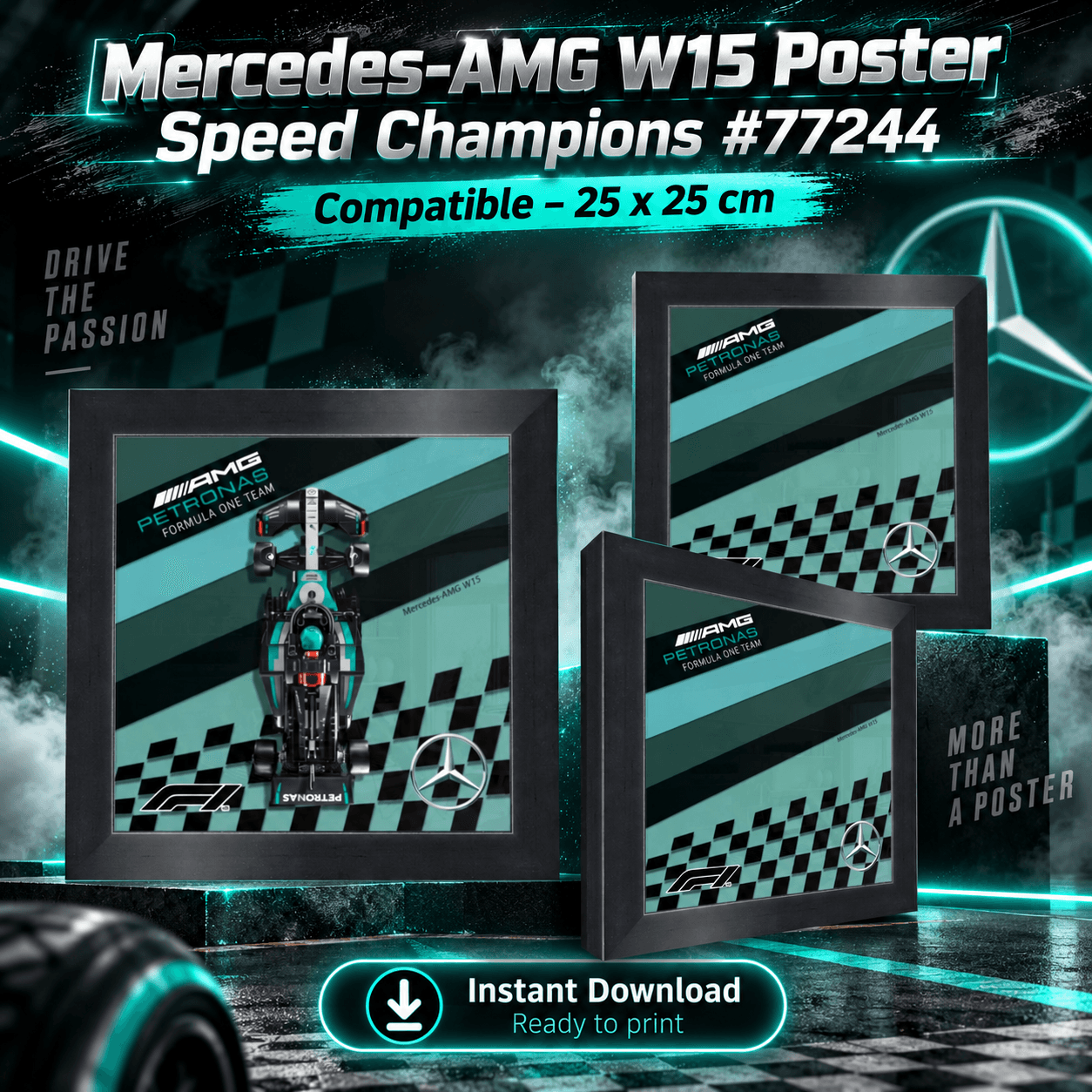 Mercedes-AMG W15 Poster for Speed Champions #77244