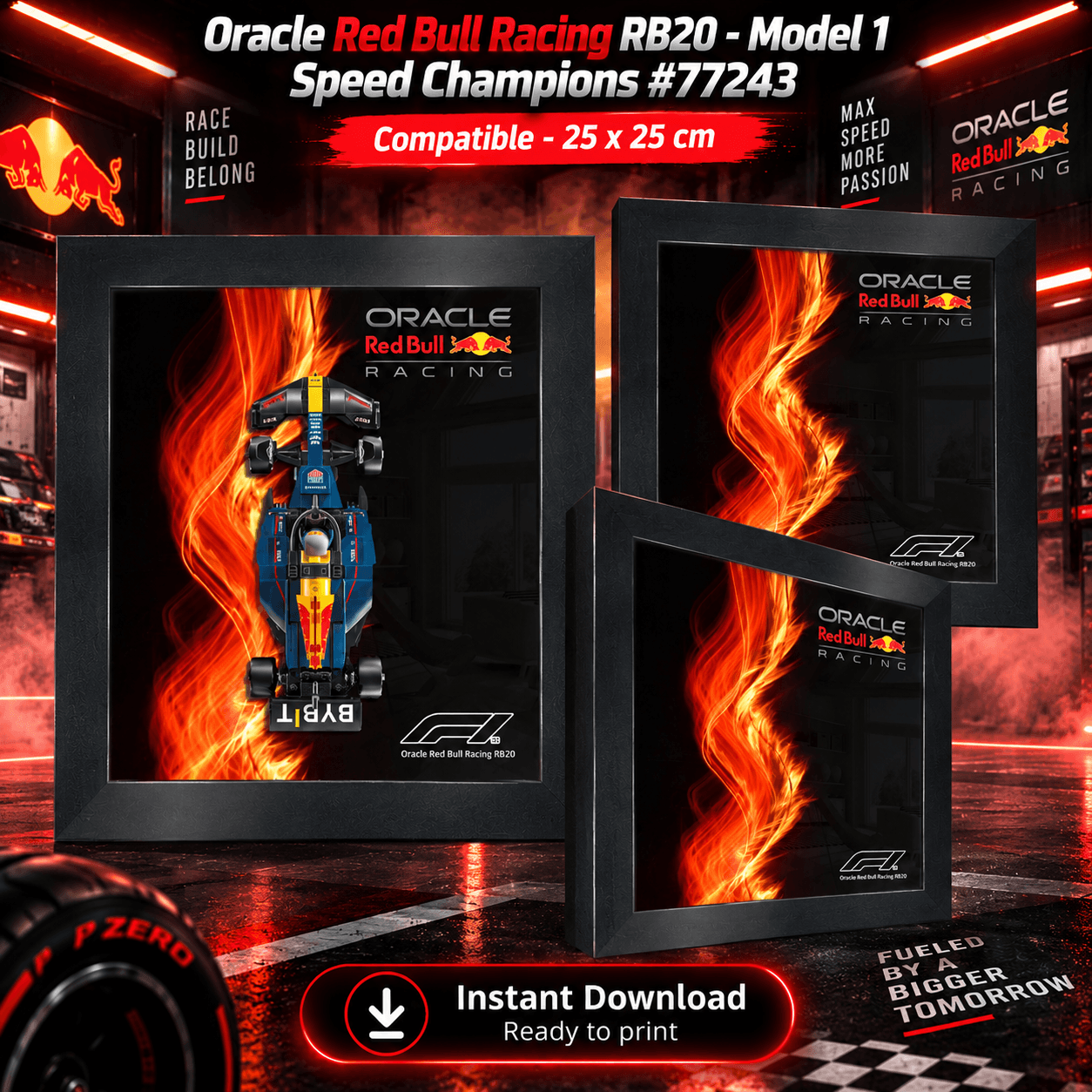 Oracle Red Bull Racing RB20 Poster for Speed Champions - Model 1 #77243