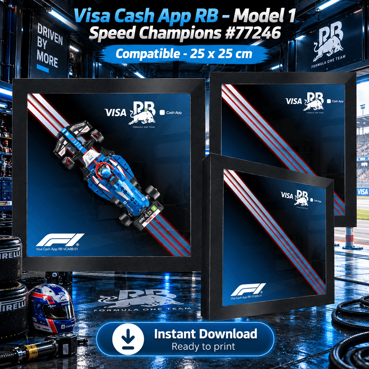 Visa Cash App RB Poster for Speed Champions – Model 1 #77246