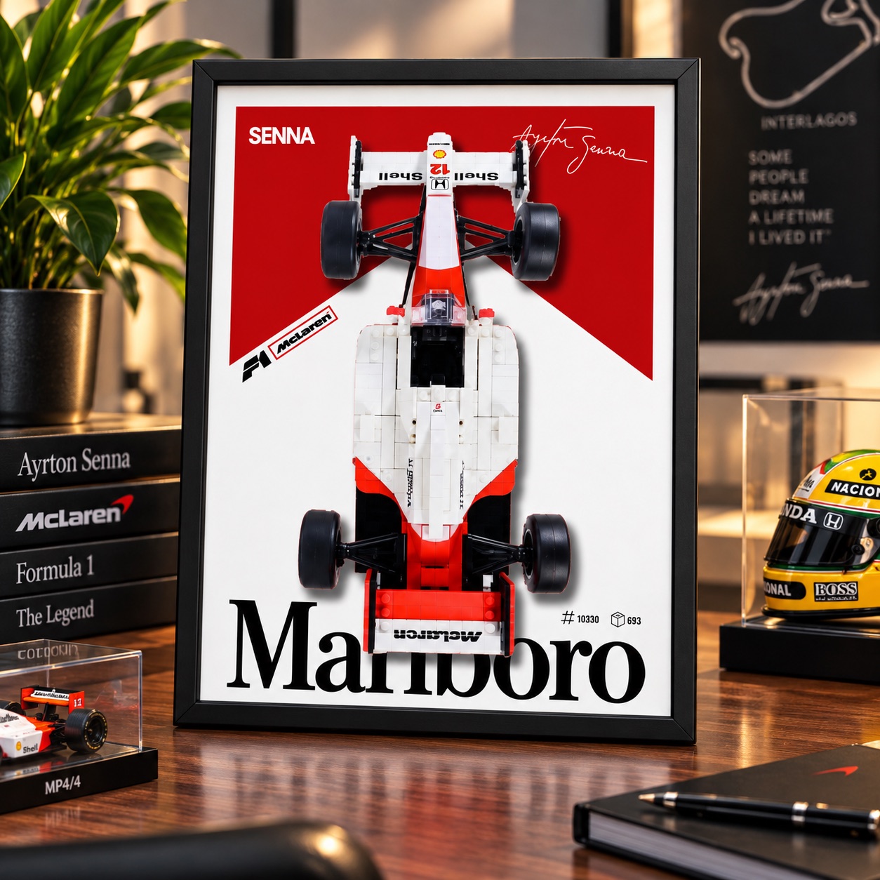 Ayrton Senna McLaren MP4/4 F1 - Marlboro #10330
