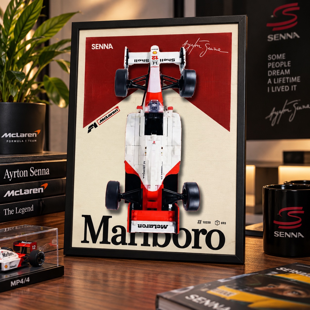 Ayrton Senna McLaren MP4/4 F1 - Vintage #10330