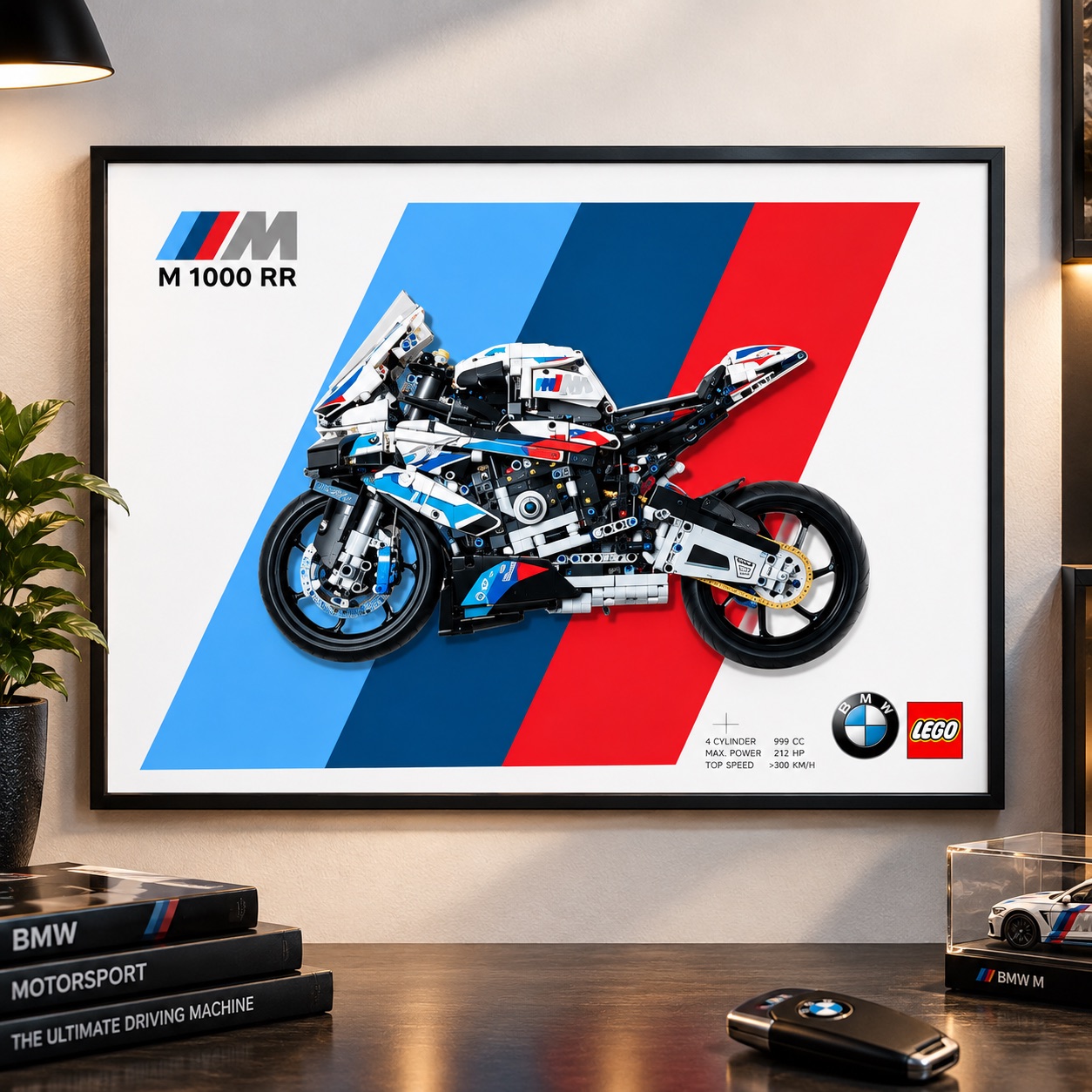 BMW M 1000 RR Poster for Technic #42130 – Model 1