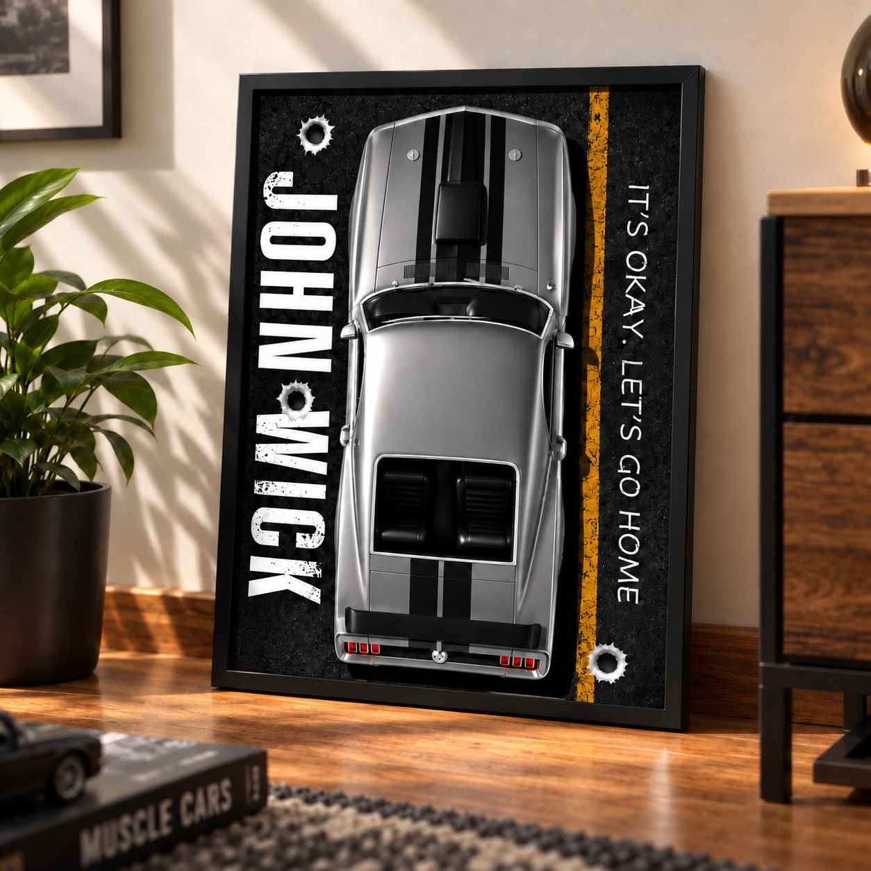 John Wick Ford Mustang Mach 1 Poster – Collector Edition