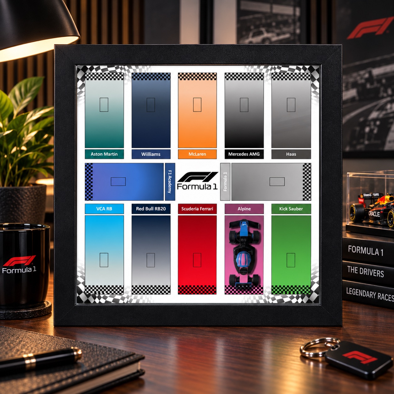 Mini F1 Poster – Formula 1 Team – Model 3