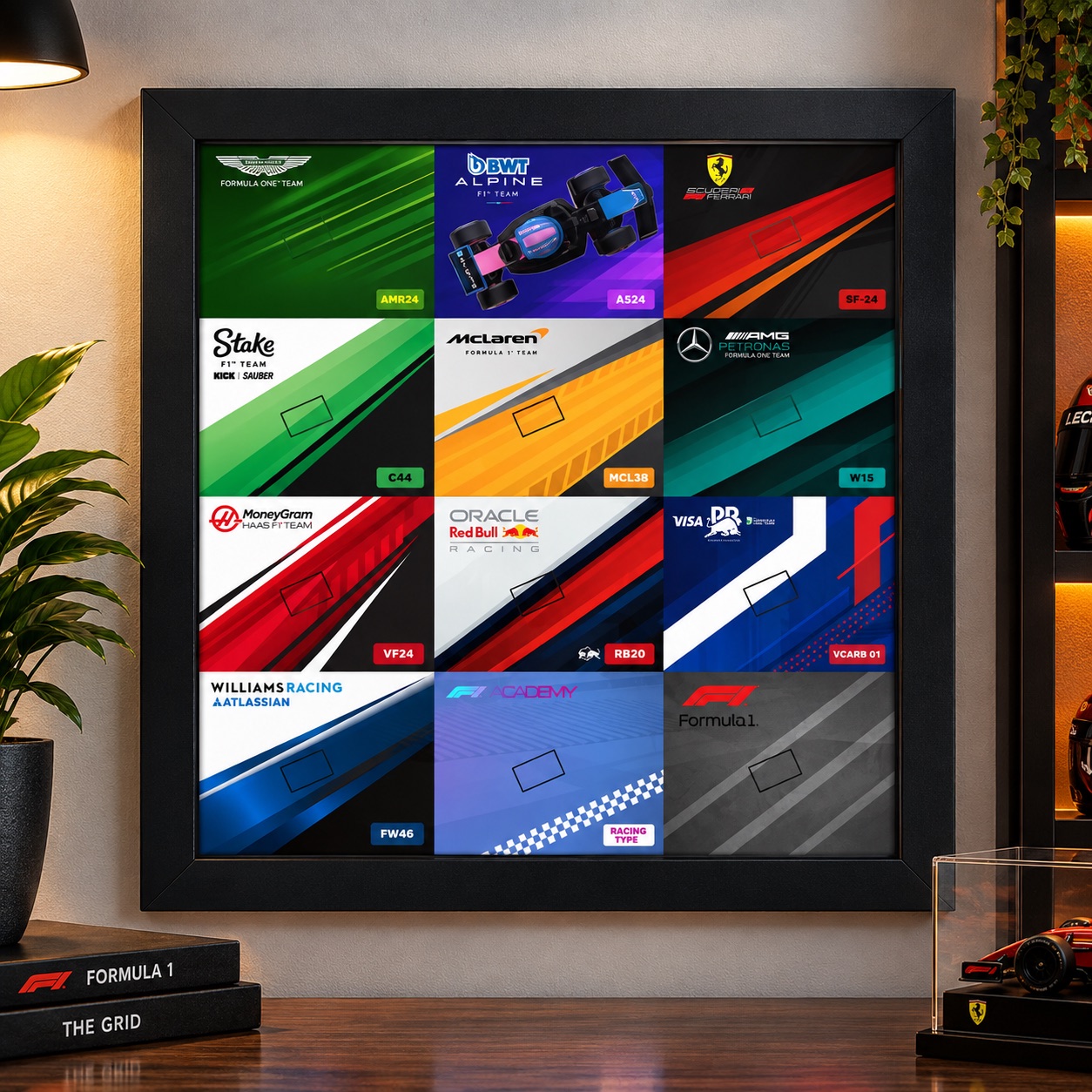 Mini F1 Poster – Formula 1 Teams Collection – Model 4