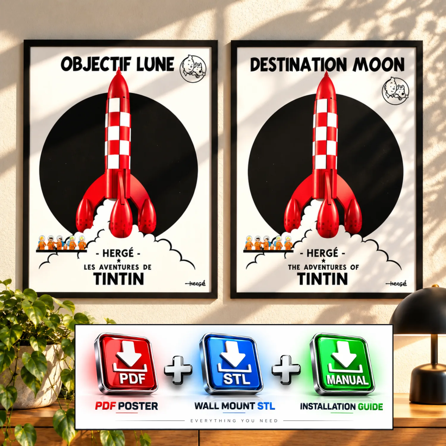 Objectif Lune Poster + STL + Manual #21367 – Model 3